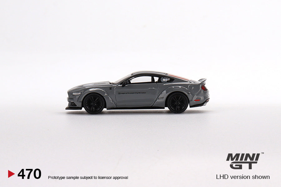 Mini GT No.470 Ford Mustang GT LB-Works Grey
