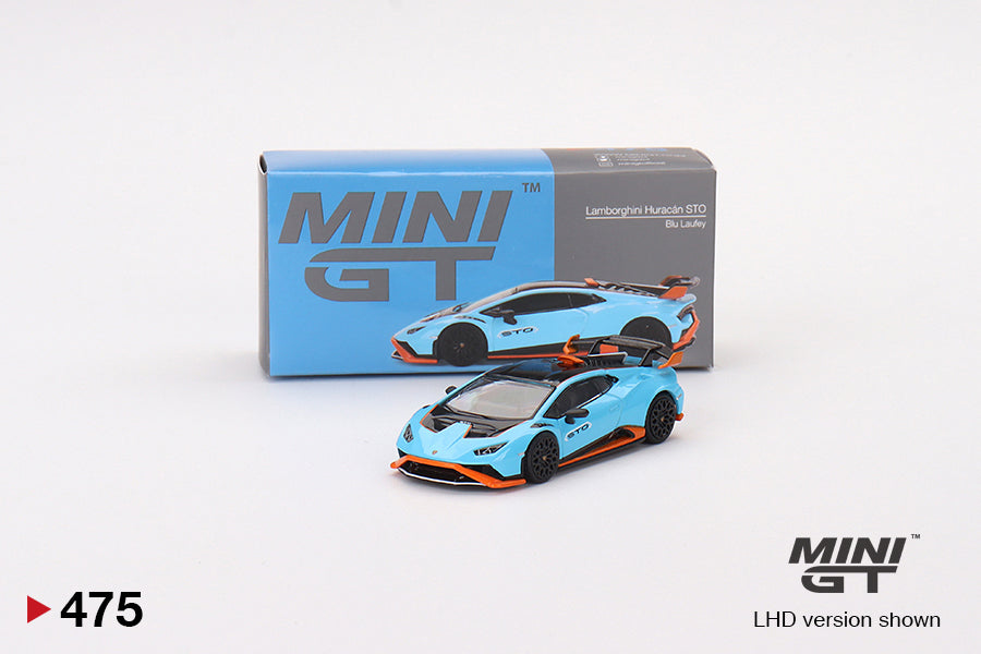 Mini GT No.475 Lamborghini Huracán STO Blu Laufey