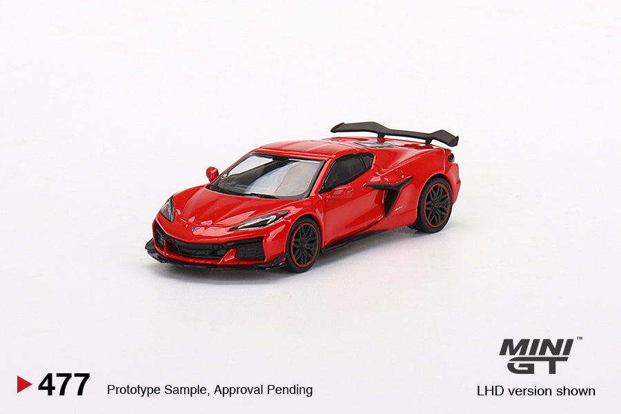 Mini GT No.477 Chevrolet Corvette Z06 2023 Torch Red