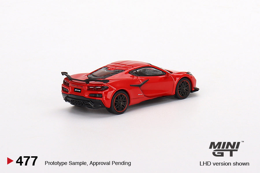 Mini GT No.477 Chevrolet Corvette Z06 2023 Torch Red