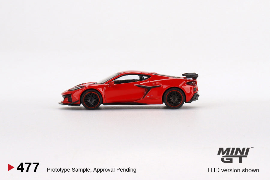 Mini GT No.477 Chevrolet Corvette Z06 2023 Torch Red