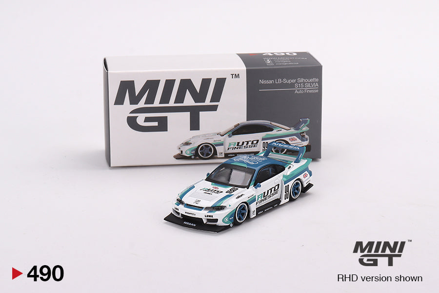 Mini GT No.490 Nissan LB-Super Silhouette S15 Silvia Auto Finesse