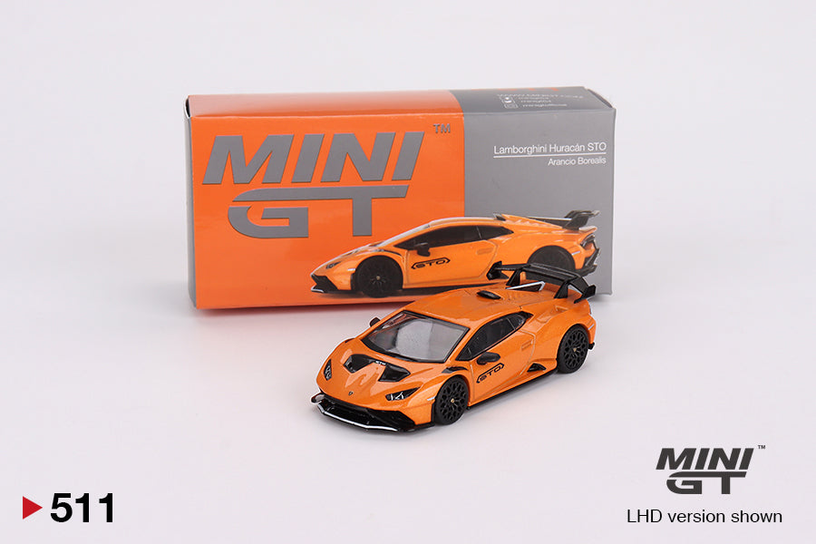 Mini GT No.511 Lamborghini Huracán STO Arancio Borealis
