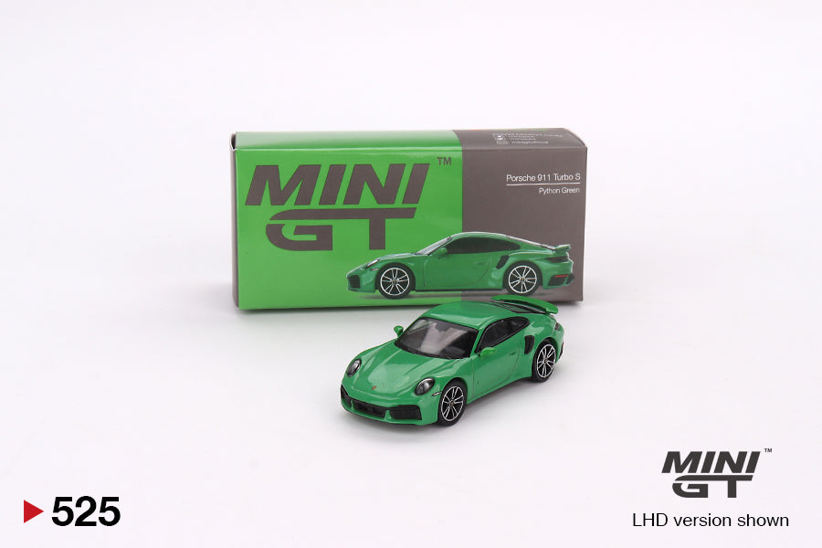 Mini GT No.525 Porsche 911 Turbo S Python Green
