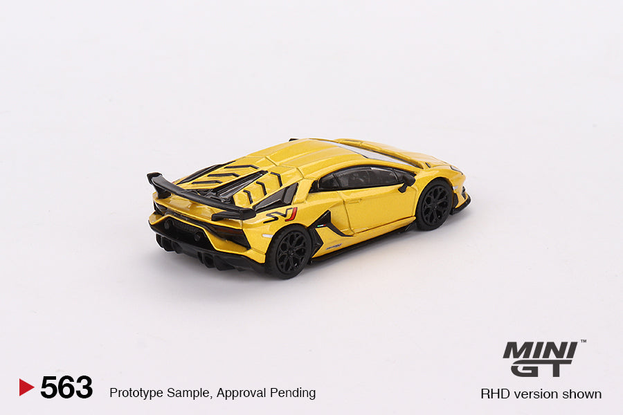 Mini GT No.563 Lamborghini Aventador SVJ Giallo Orion
