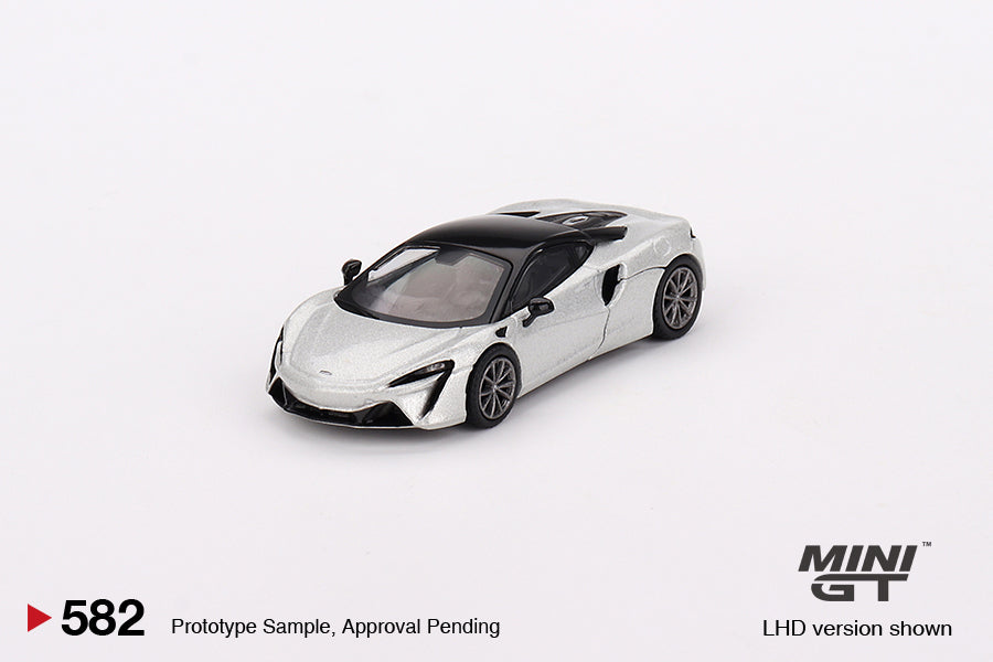 Mini GT No.582 McLaren Artura Ice Silver (Blister Pack) - MiJo Exclusives