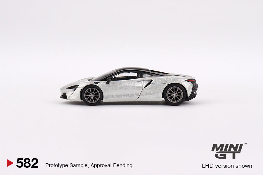 Mini GT No.582 McLaren Artura Ice Silver (Blister Pack) - MiJo Exclusives