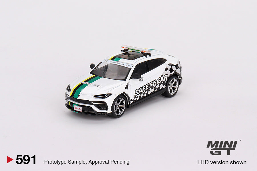 Mini GT No.591 Lamborghini Urus 2022 Macau GP Official Safety Car