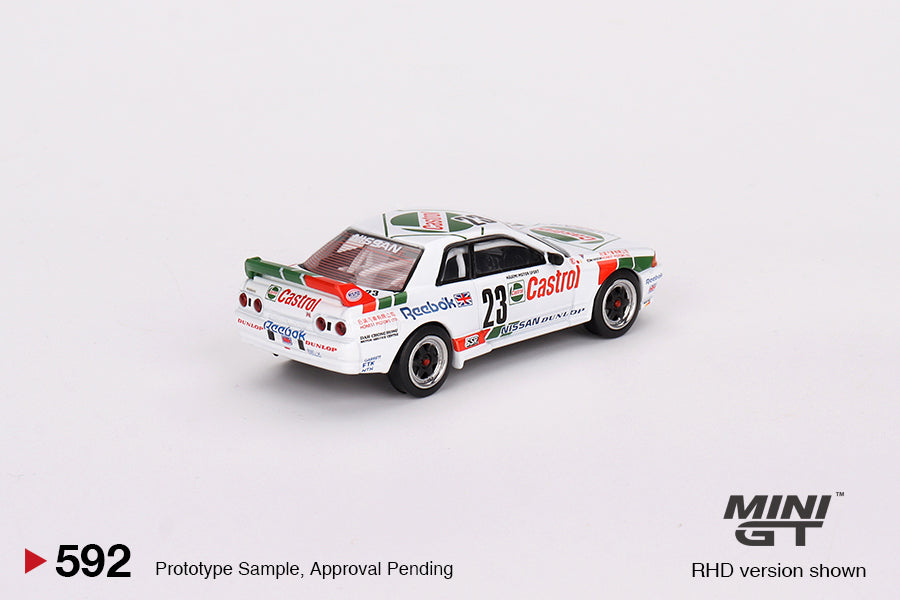 Mini GT No.592 Nissan Skyline GT-R (R32) Gr. A #23 1990 Macau Guia Race Winner (Blister Pack) - MiJo Exclusive