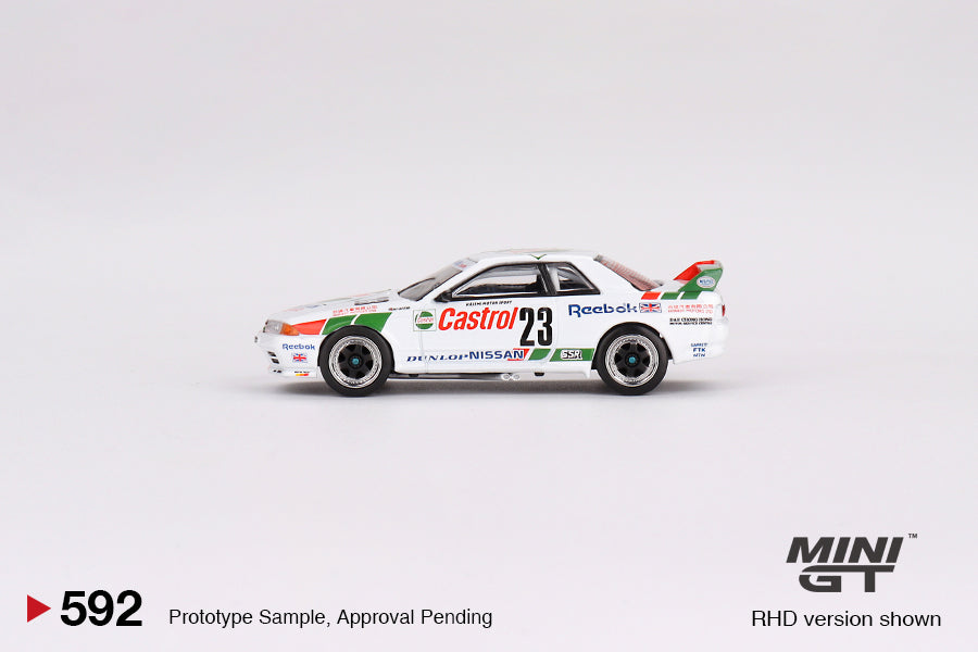 Mini GT No.592 Nissan Skyline GT-R (R32) Gr. A #23 1990 Macau Guia Race Winner (Blister Pack) - MiJo Exclusive