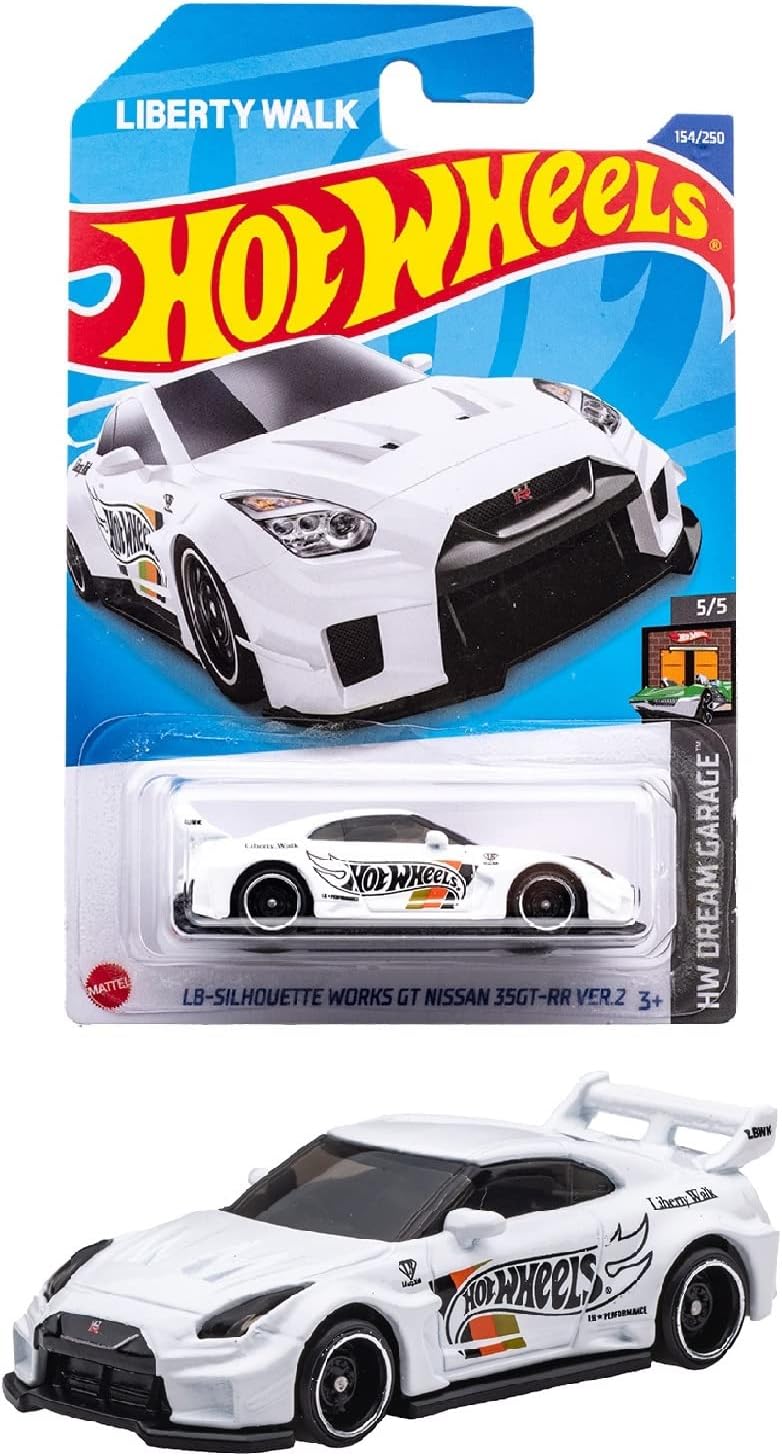 Hot Wheels HW Dream Garage 5/5 LB-Silhouette Works GT Nissan 35GT-RR Ver.2 (White) - Japanese Card