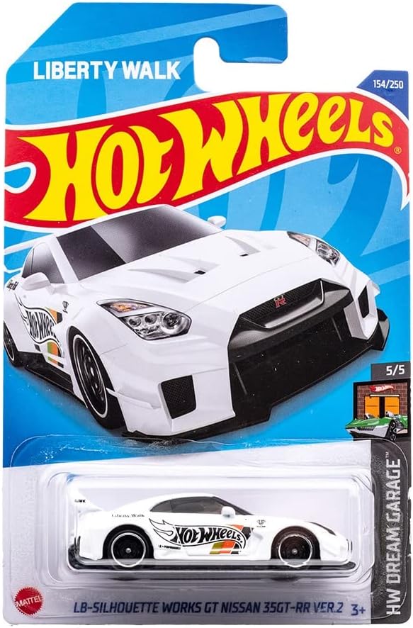 Hot Wheels HW Dream Garage 5/5 LB-Silhouette Works GT Nissan 35GT-RR Ver.2 (White) - Japanese Card