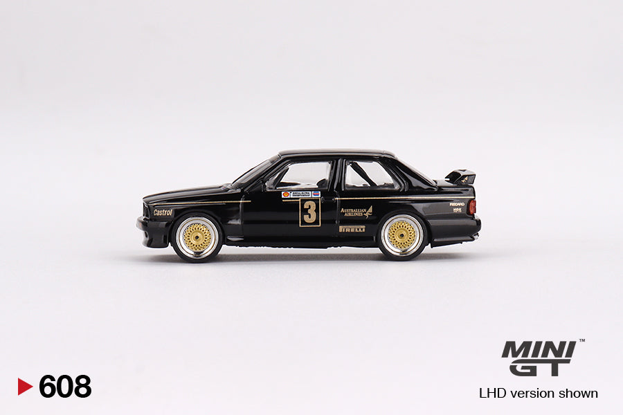 Mini GT No.608 BMW M3 #3 JPS Team BMW 1987 ATCC Championship Winner - Australia Exclusive