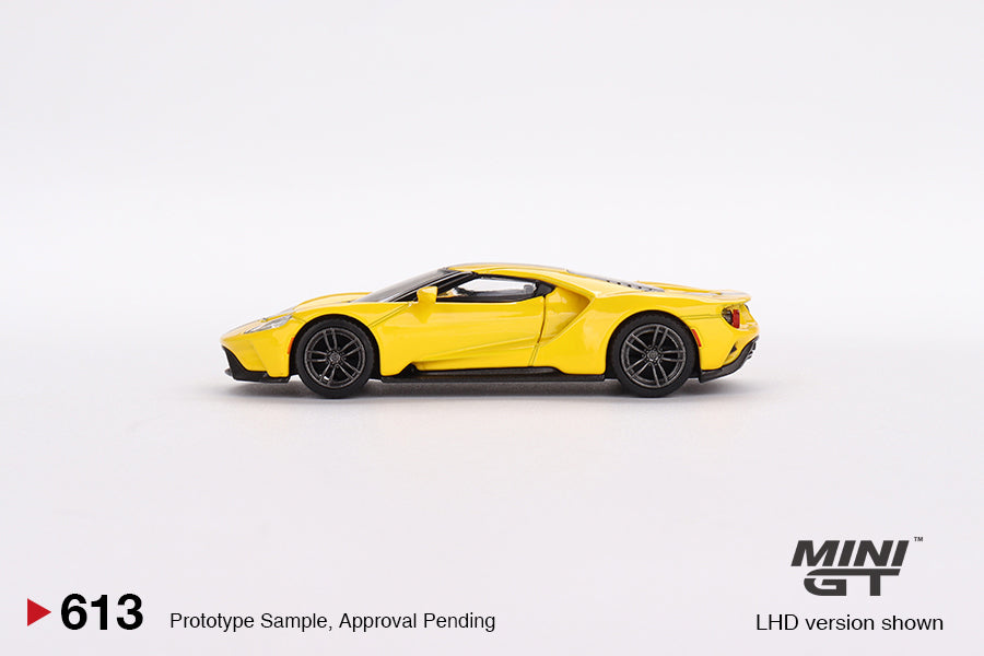 Mini GT No.613 Ford GT Triple Yellow