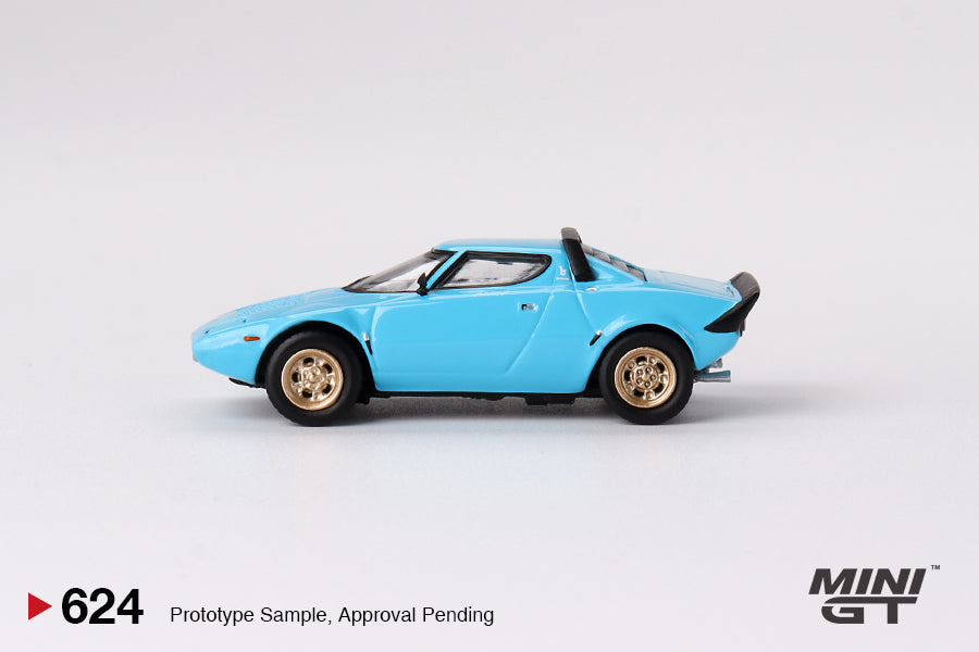 Mini GT No.624 Lancia Stratos HF Stradale Azzuro Chiaro