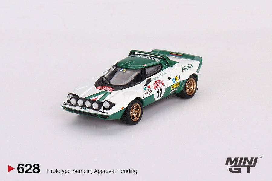 Mini GT No.628 Lancia Stratos HF #11 1975 Rally Sanremo Winner