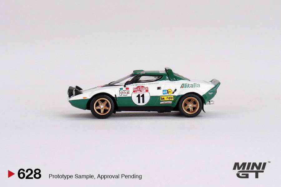 Mini GT No.628 Lancia Stratos HF #11 1975 Rally Sanremo Winner