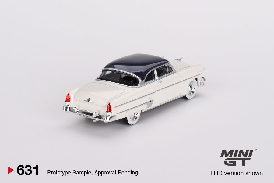 Mini GT No.631 Lincoln Capri 1954 Arctic White / Atlantic Blue