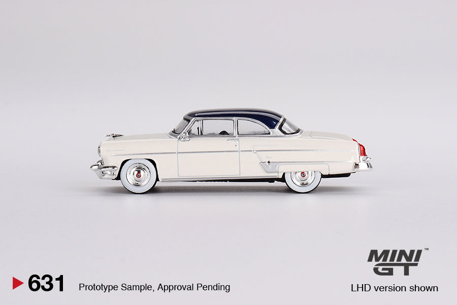 Mini GT No.631 Lincoln Capri 1954 Arctic White / Atlantic Blue