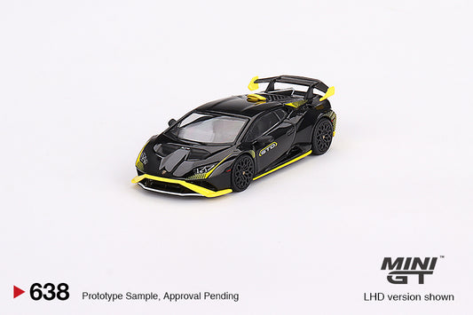 Mini GT No.638 Lamborghini Huracán STO Nero Noctis