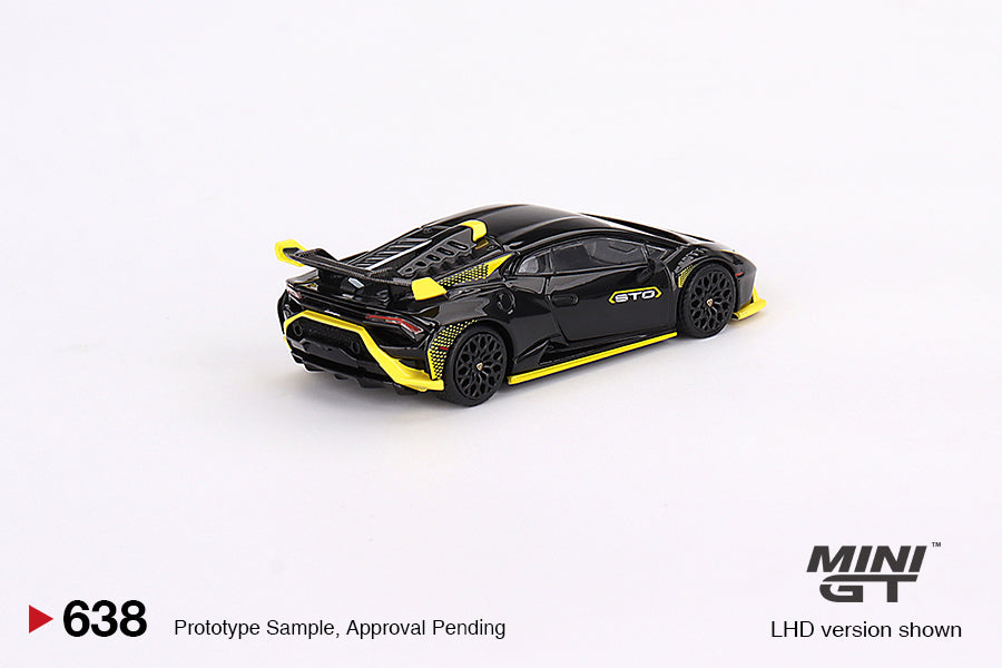 Mini GT No.638 Lamborghini Huracán STO Nero Noctis (Blister Pack) - MiJo Exclusives