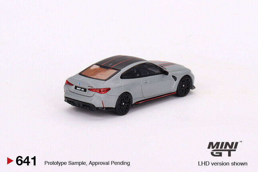 Mini GT No.641 BMW M4 CSL Frozen Brooklyn Grey Metallic