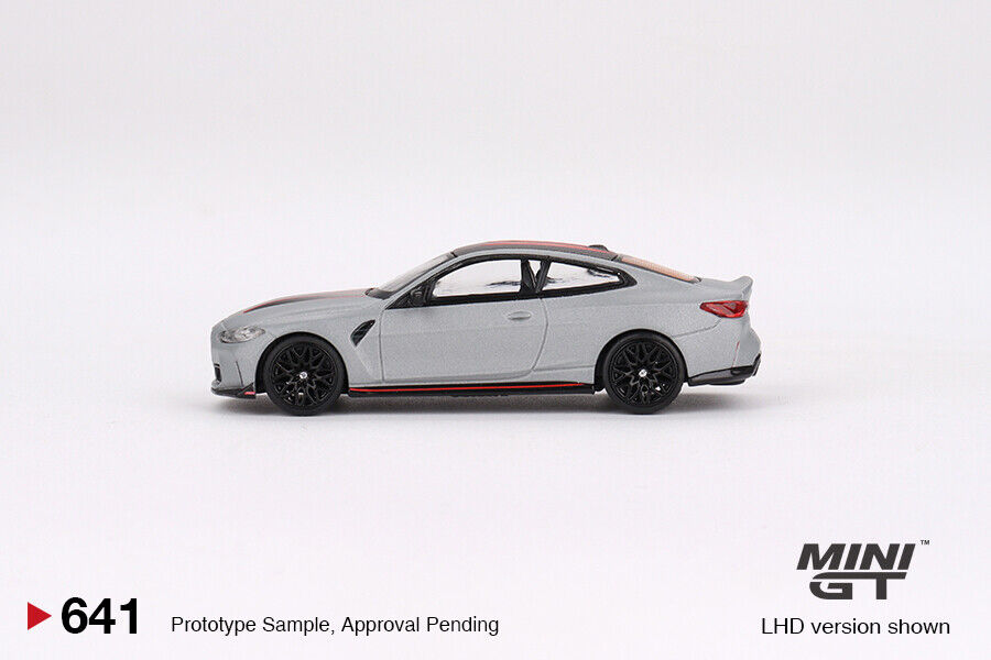 Mini GT No.641 BMW M4 CSL Frozen Brooklyn Grey Metallic