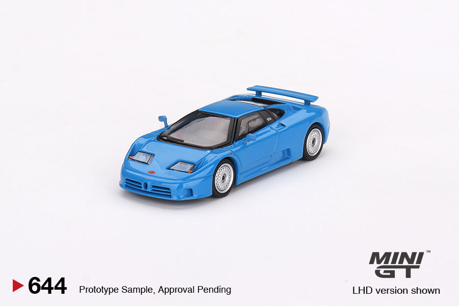 Mini GT No.644 Bugatti EB110 GT Blu Bugatti