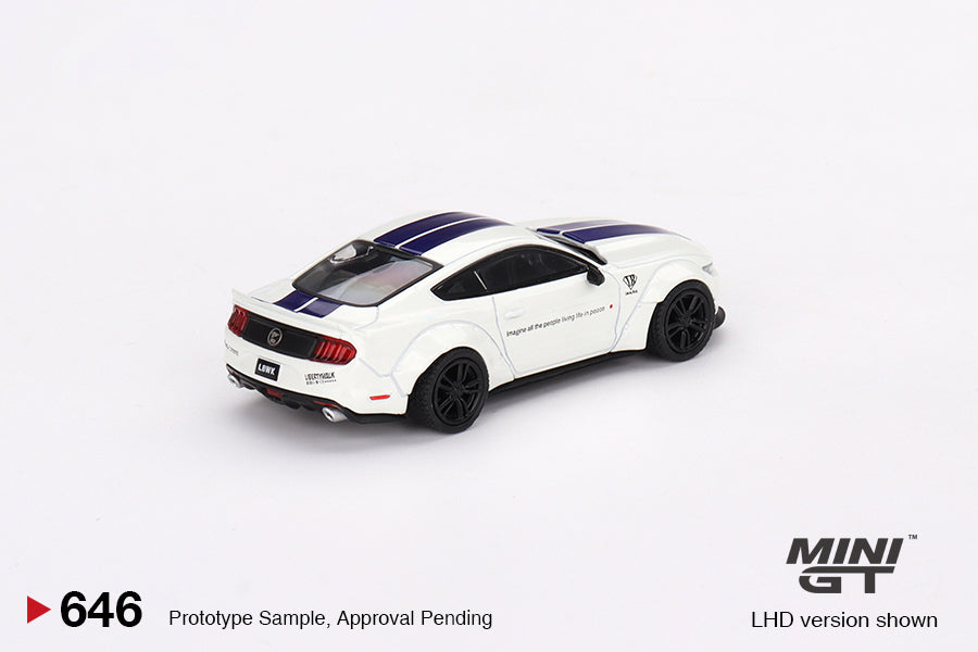 Mini GT No.646 Ford Mustang GT LB-WORKS White