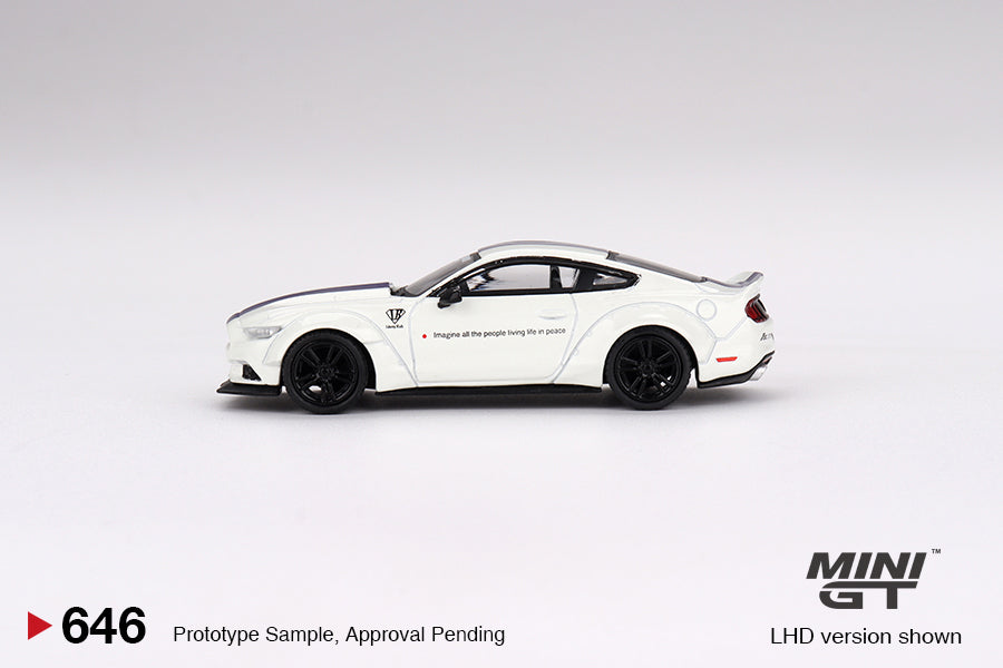 Mini GT No.646 Ford Mustang GT LB-WORKS White