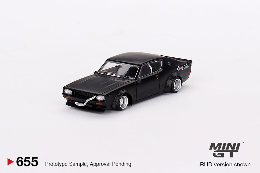 Mini GT No.655 Nissan Skyline Kenmeri Liberty Walk Matt Black