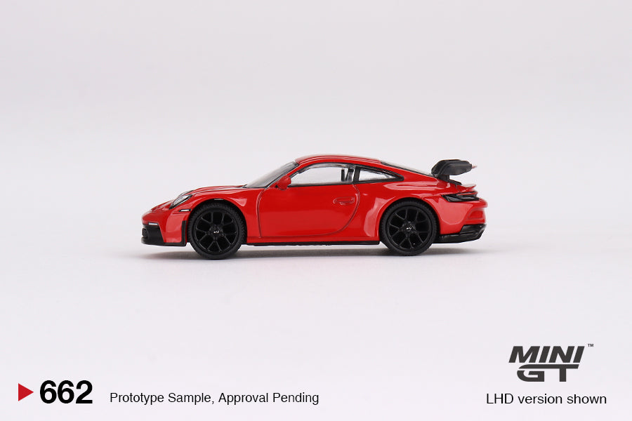 Mini GT No.662 Porsche 911 (992) GT3 Guards Red