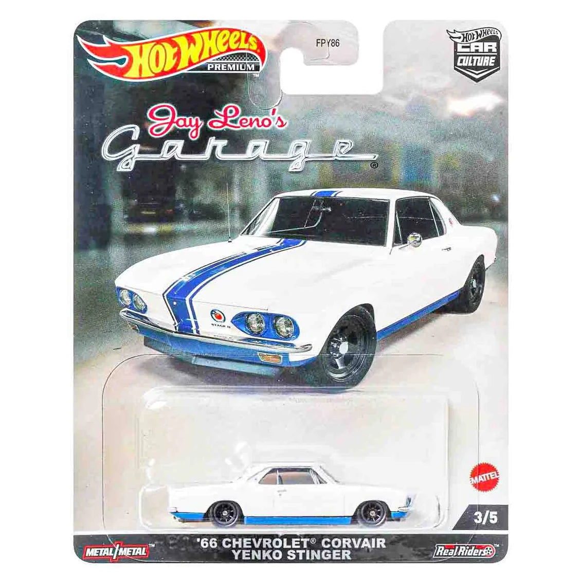 Hot Wheels Premium Car Culture Jay Leno's Garage 3/5 '66 Chevrolet Corvair Yenko Stinger - Japanese Stock