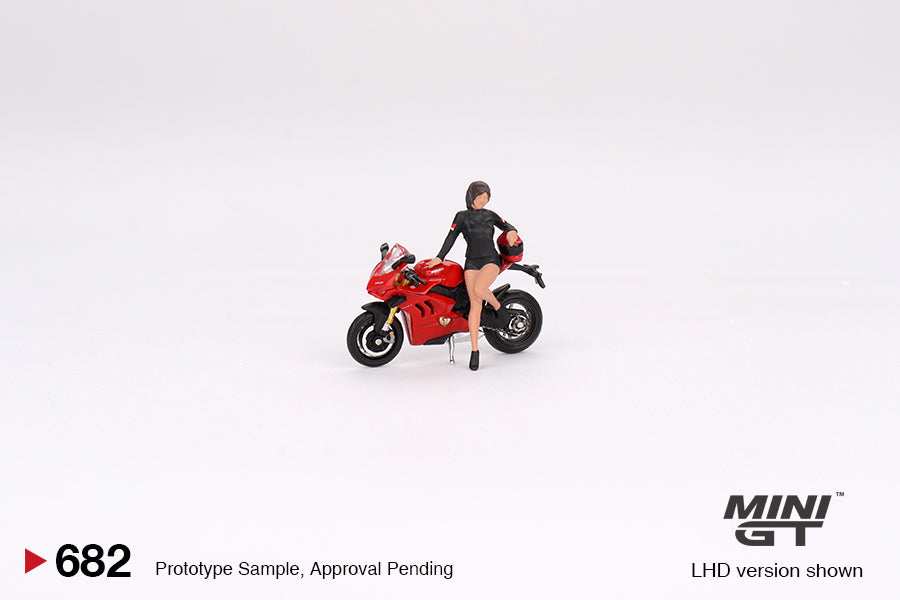 Mini GT No.682 Ducati Panigale V4 S w/ Ducati Girl