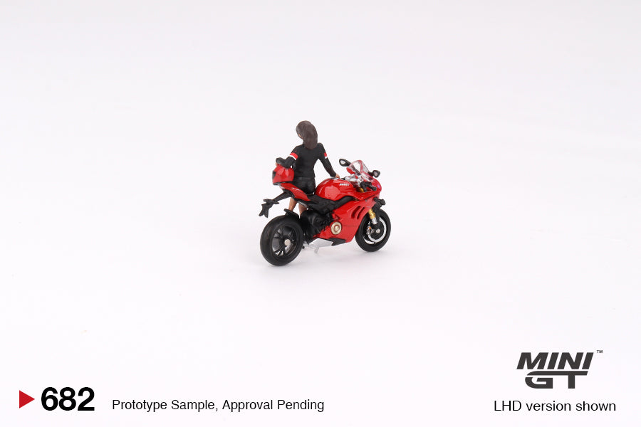 Mini GT No.682 Ducati Panigale V4 S w/ Ducati Girl