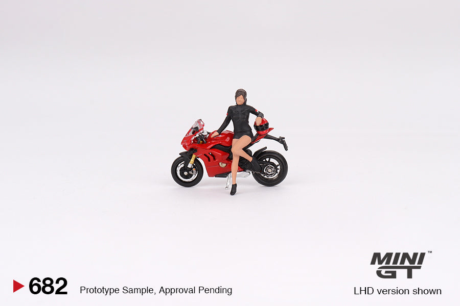 Mini GT No.682 Ducati Panigale V4 S w/ Ducati Girl