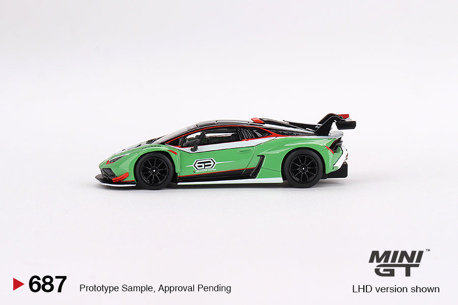 Mini GT No.687 Lamborghini Huracán GT3 EVO2 Presentation (Blister Pack)