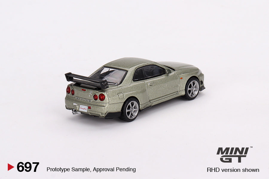 Mini GT No.697 Nissan Skyline GT-R (R34) Tommykaira R-z Millenium Jade