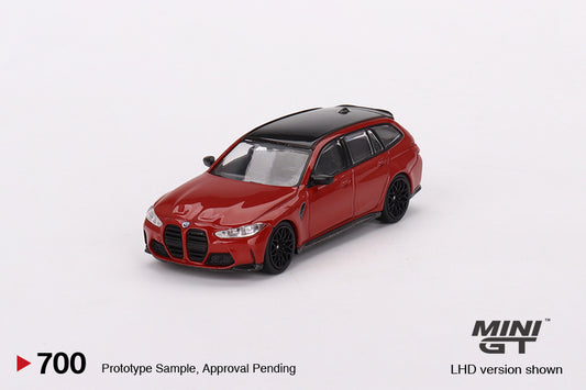 Mini GT No.700 BMW M3 Competition Touring Toronto Red Metallic