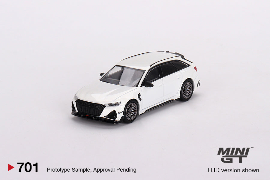 Mini GT No.701 Audi ABT RS6-R Glacier White Metallic
