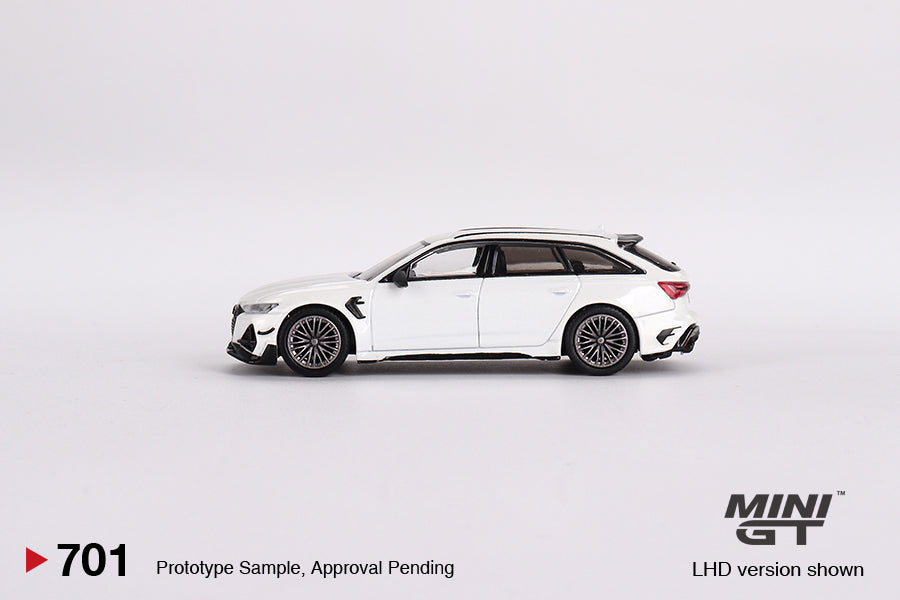Mini GT No.701 Audi ABT RS6-R Glacier White Metallic