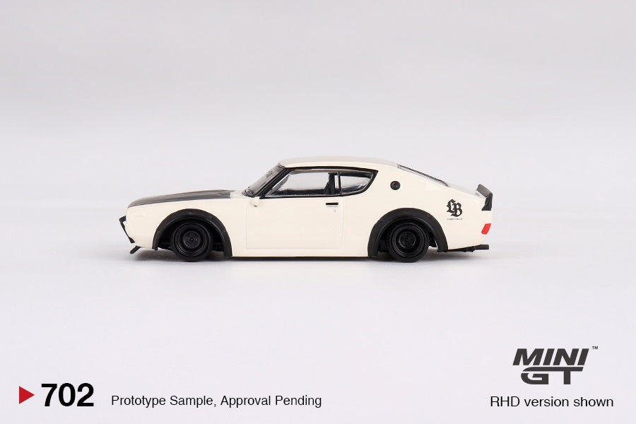Mini GT No.702 Nissan Skyline Kenmeri Liberty Walk White