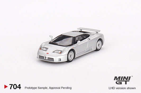 Mini GT No.704 Bugatti EB110 GT Grigio Chiaro