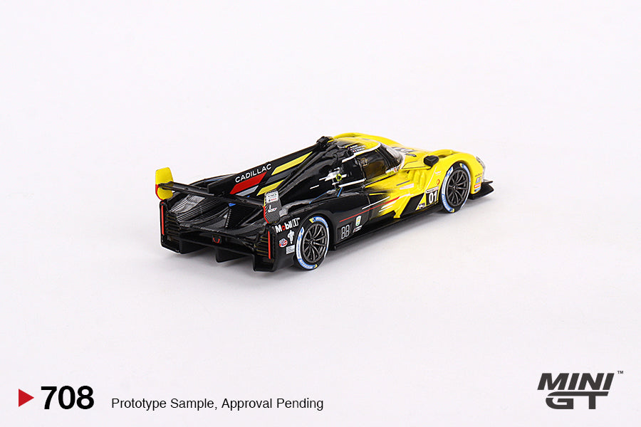 Mini GT No.708 Cadillac V-Series.R #01 Cadillac Racing 2023 IMSA Daytona 24 Hrs 3rd Place