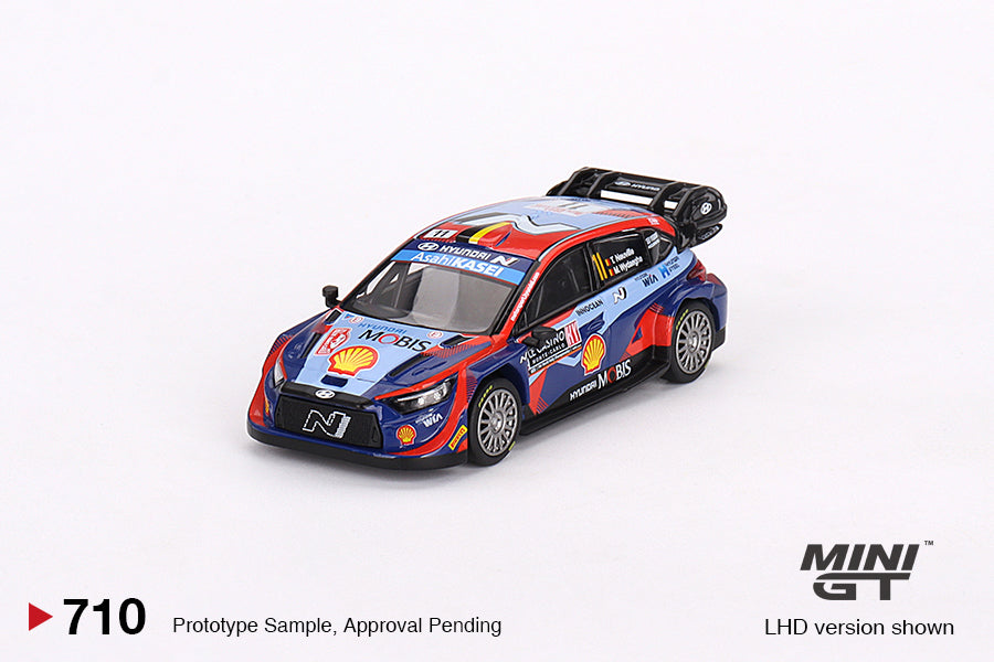 Mini GT No.710 Hyundai i20 N Rally1 Hybrid #11 2023 Rally Monte Carlo 3rd Place