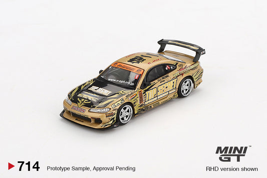 Mini GT No.714 Nissan Silvia (S15) Top Secret D1GP (Blister Pack)