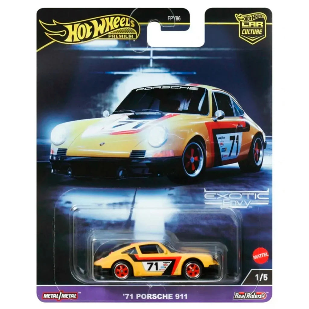 Hot Wheels Premium Car Culture Exotic Envy 1/5 '71 Porsche 911