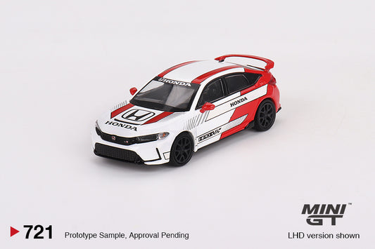 Mini GT No.721 Honda Civic Type R #2 2023 Pace Car White