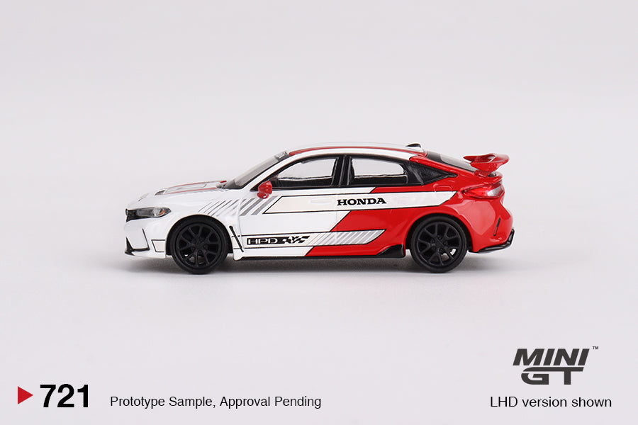 Mini GT No.721 Honda Civic Type R #2 2023 Pace Car White