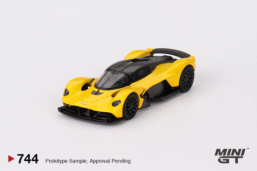 Mini GT No.744 Aston Martin Valkyrie Sunburst Yellow